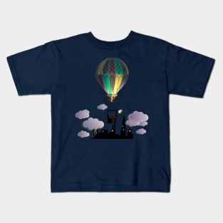 Balloon Aeronautics Night Kids T-Shirt